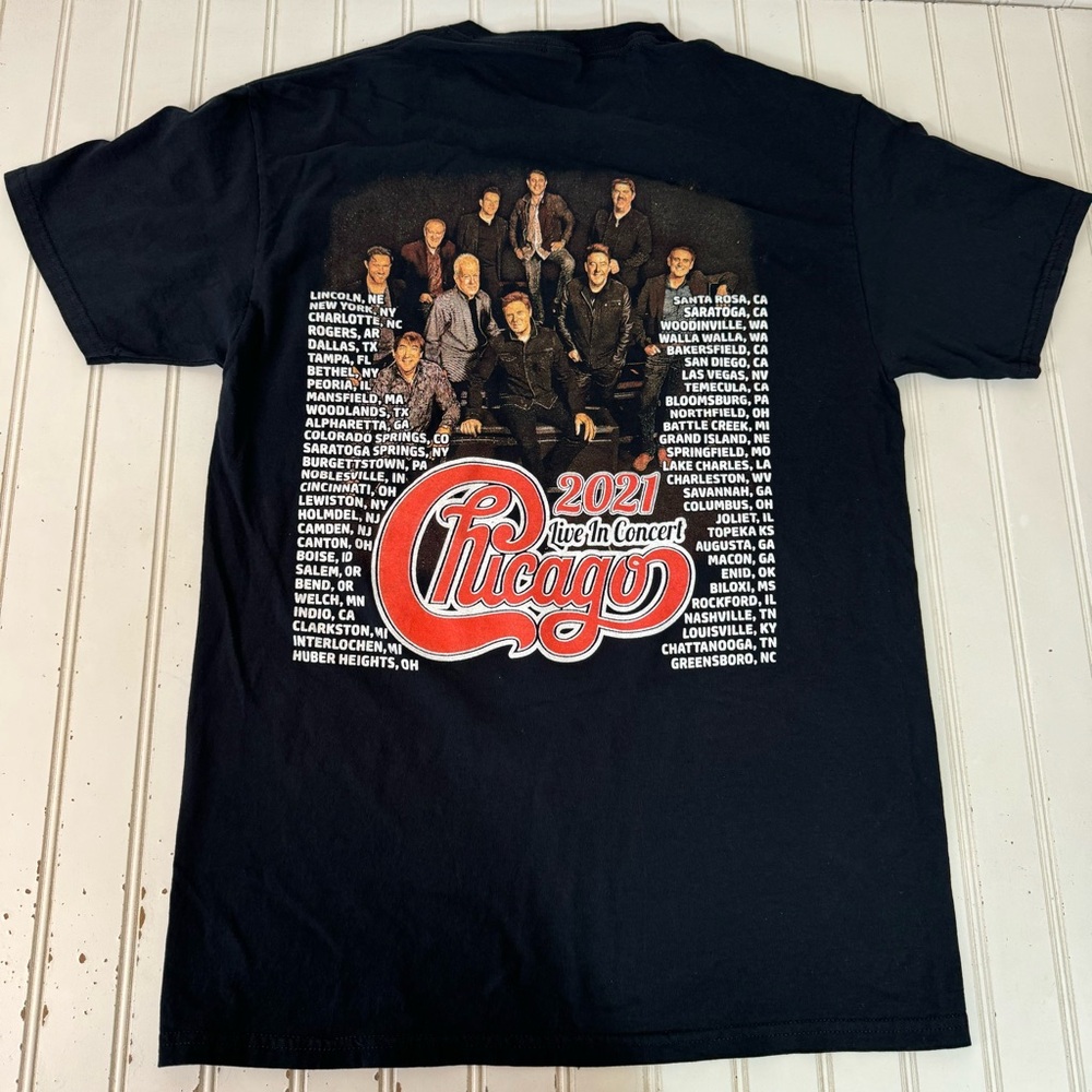 Chicago Band T Shirt Medium 2021 Chicago Live in Concert Classic Pop
